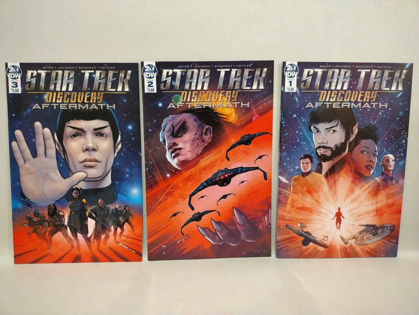 Star Trek Discovery Aftermath (2019) Complete IDW Comic Lot Set #1 2 3 VF-NM