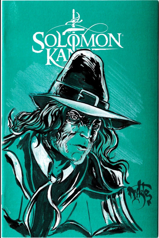 Solomon Kane #1 (2025) Titan Sketch Cover Var Comic w Original Dave Castr Art