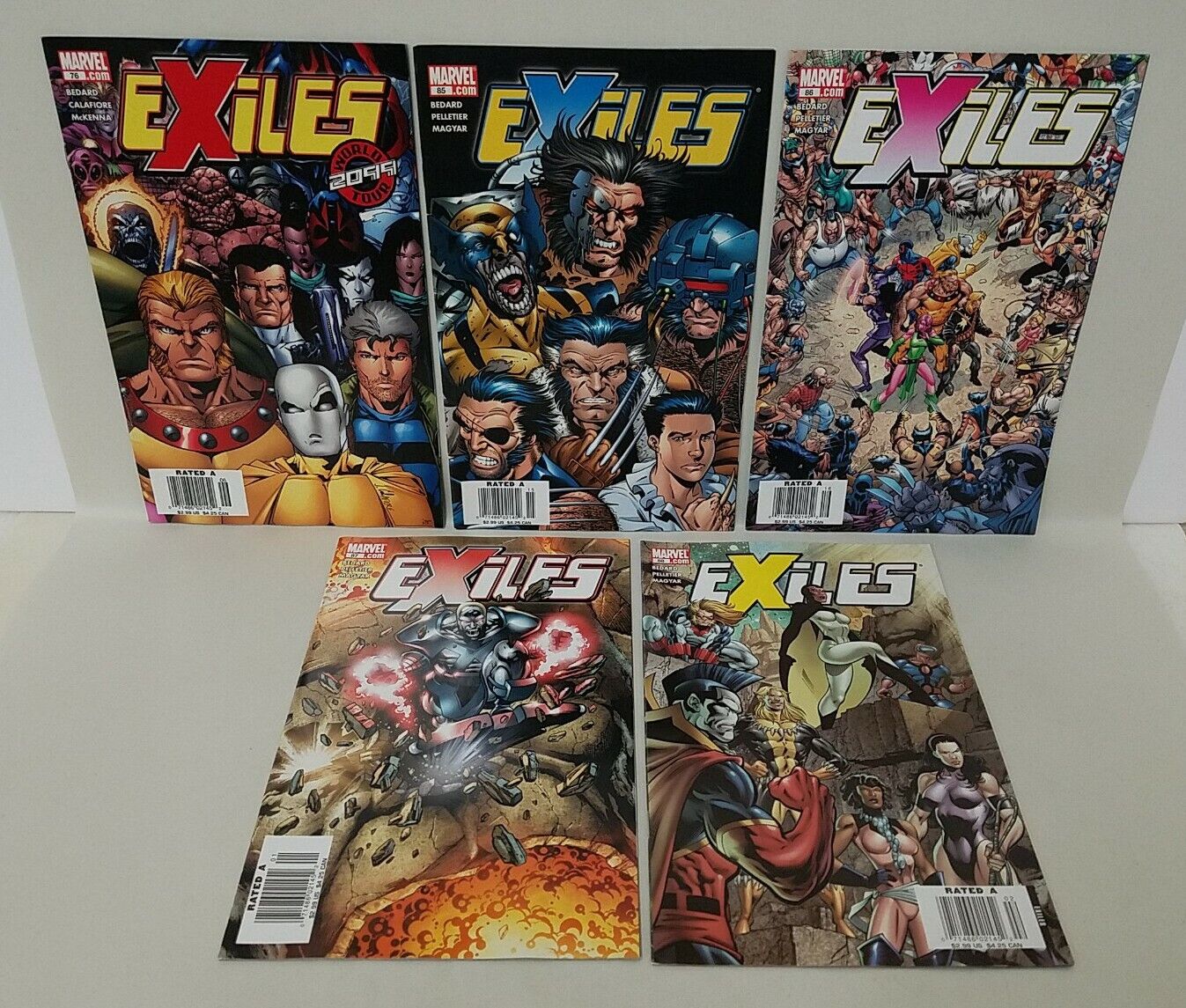 Exiles (2005) Marvel Comic Lot Of 21 #59-71, 73-76, 85-88 House of M