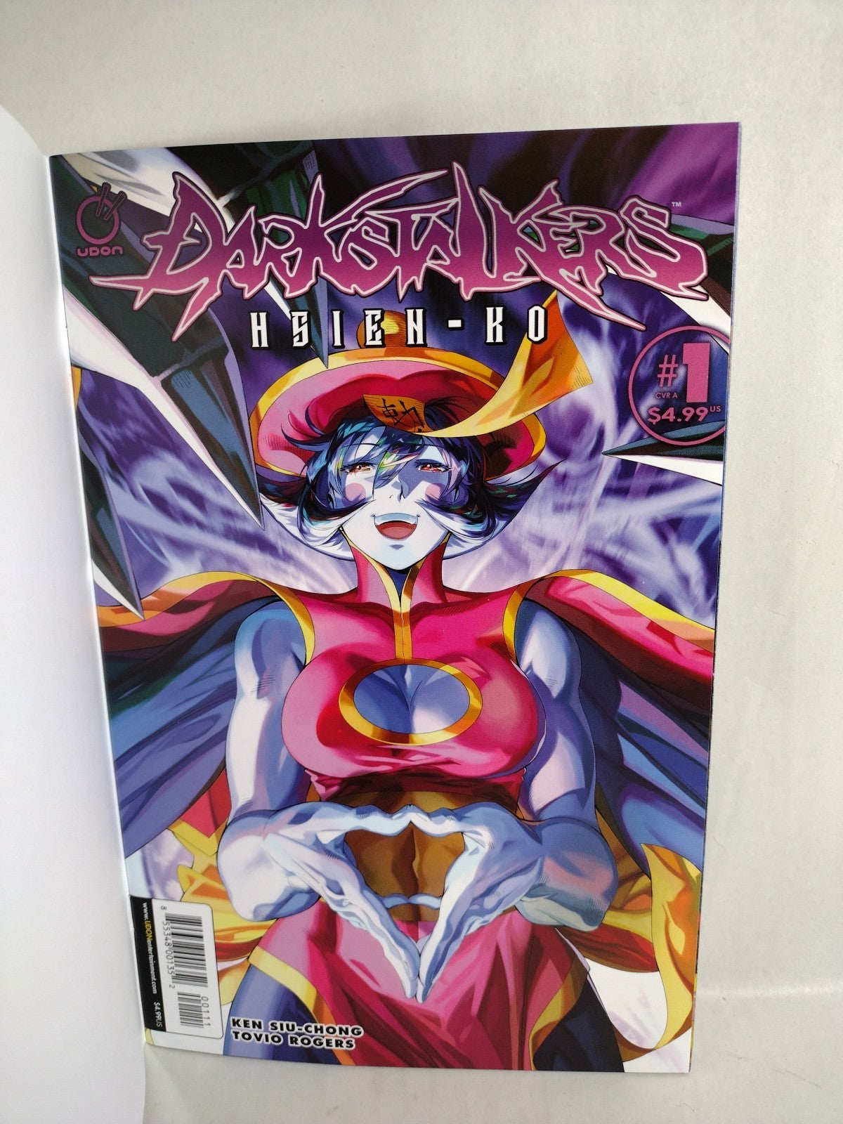 DARKSTALKERS HSIEN KO 1 (2023) Udon Capcom Blank Sketch Variant Cover Comic New