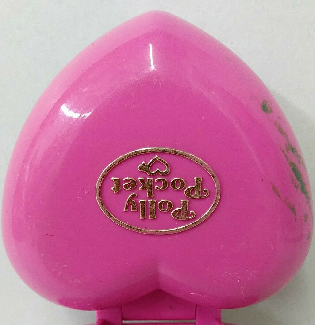  Polly Pocket (1993) PRECIOUS PUPPIES Pet Dog -Bluebird - Pink Heart Compact