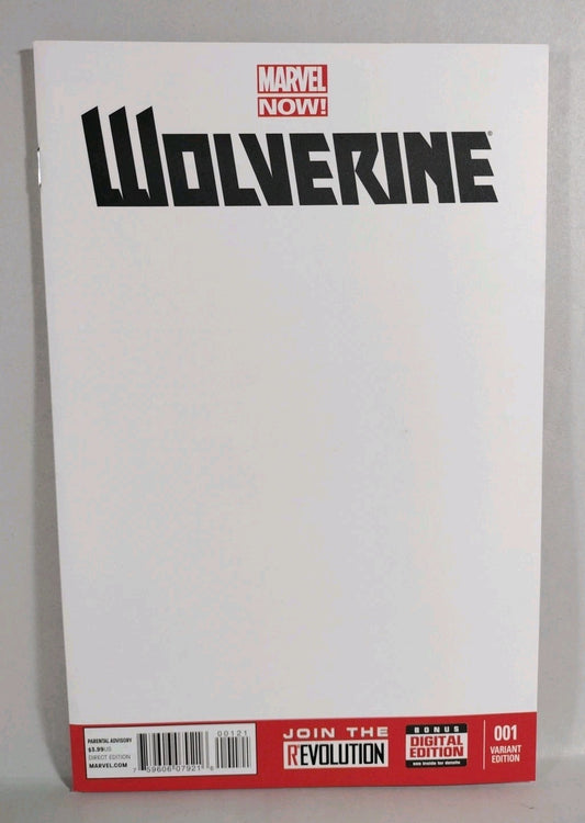 Wolverine #1 (2013) Marvel Comic Blank Sketch Variant Cover NM