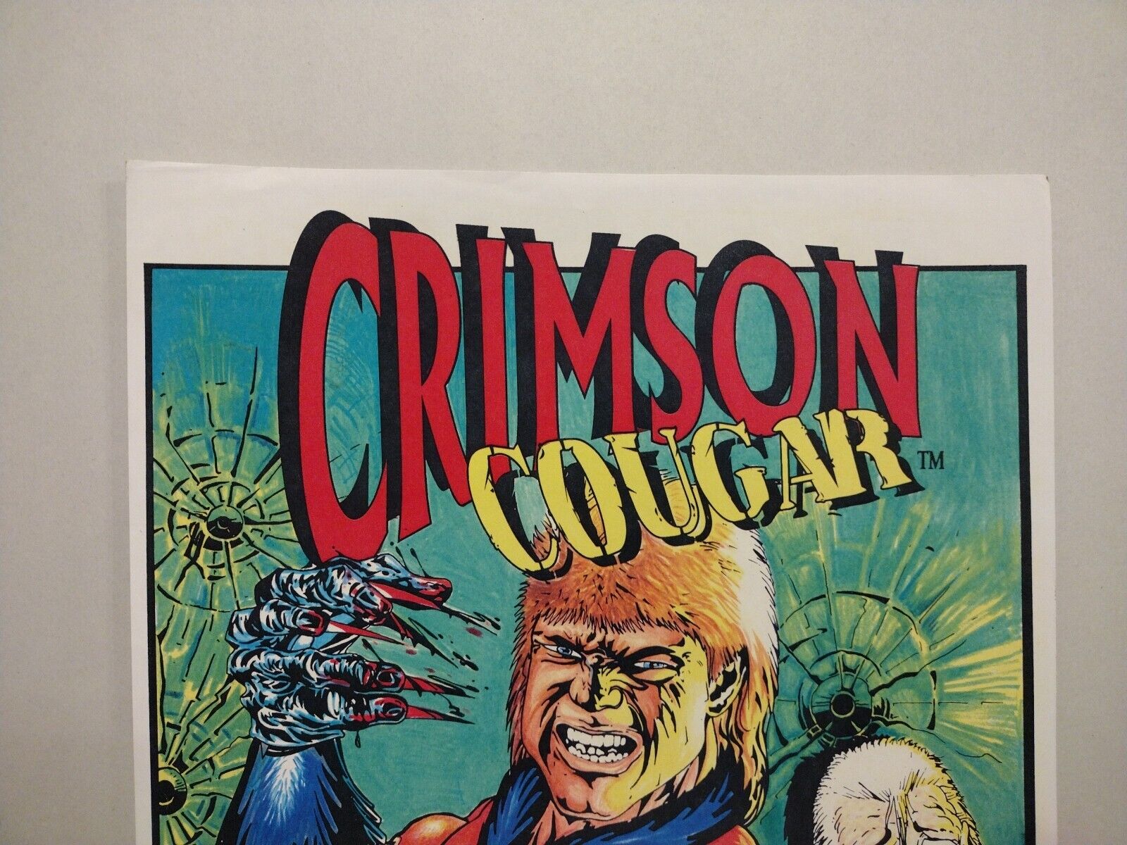 Crimson Cougar Greater Mercury Comics 11 X 17" Limited Laser Print #'d 12/100