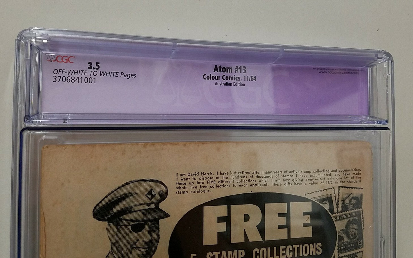 The Hundred #97 (1964) Atom 13 Cover Rare Australian Ed CGC 3.5 100 Pages Restor