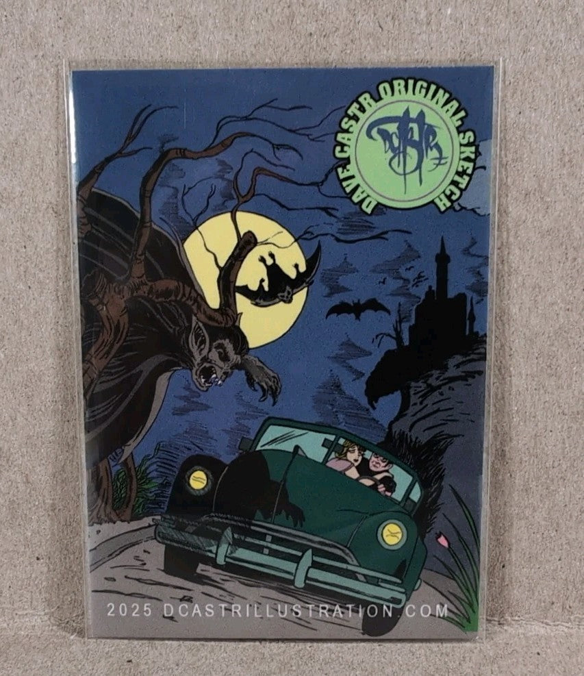 Dave Castr Crusin (2025) OAC Sketch Card W Original Marvel She-Hulk Art ACEO