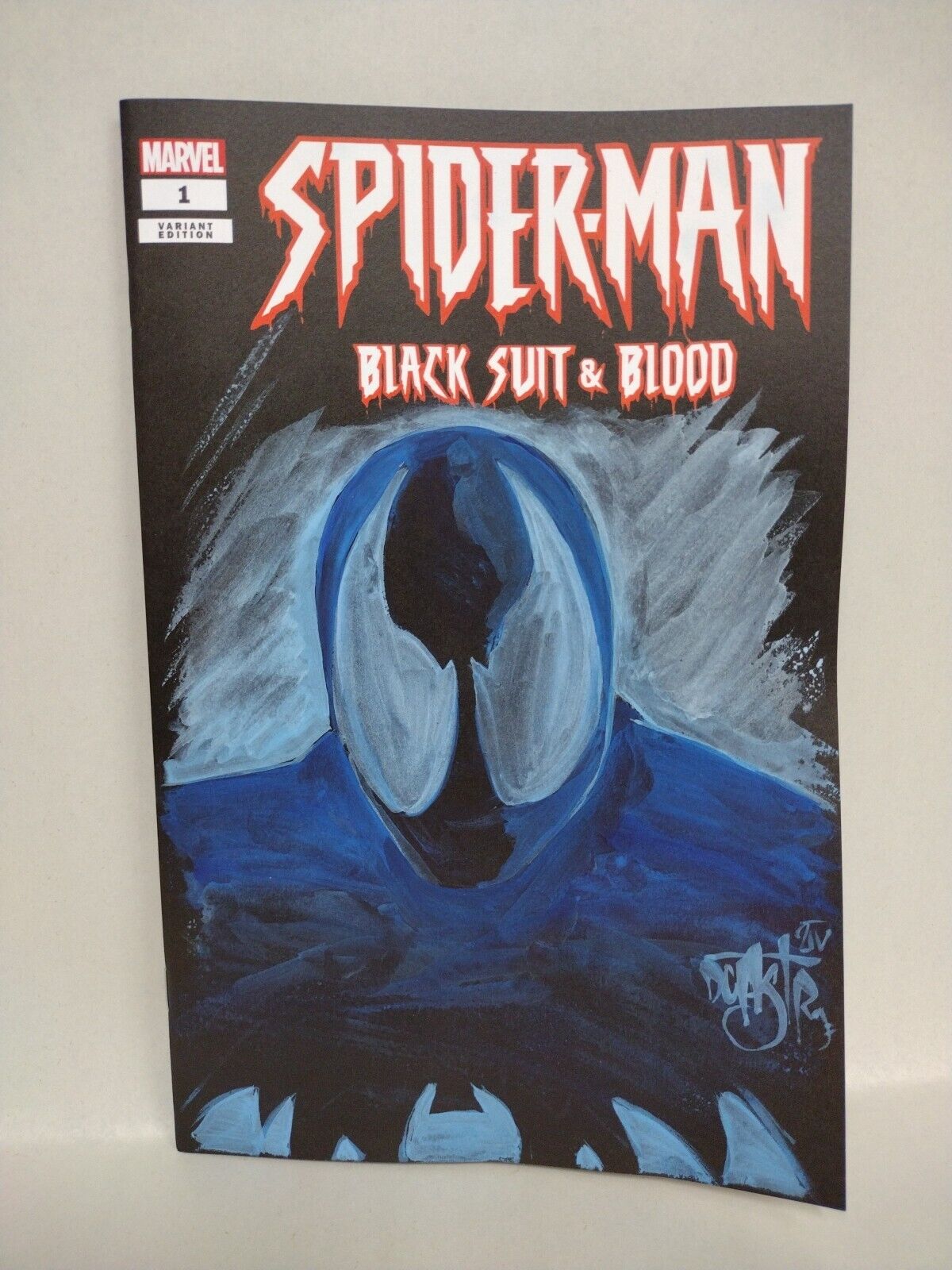 Spider-Man Black Suit & Blood #1 (2024) Marvel Sketch Var Comic W Original Art