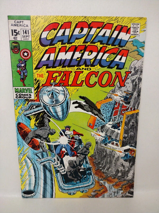 Captain America & Falcon #141 (1971) Marvel Comic John Romita Art Stan Lee 