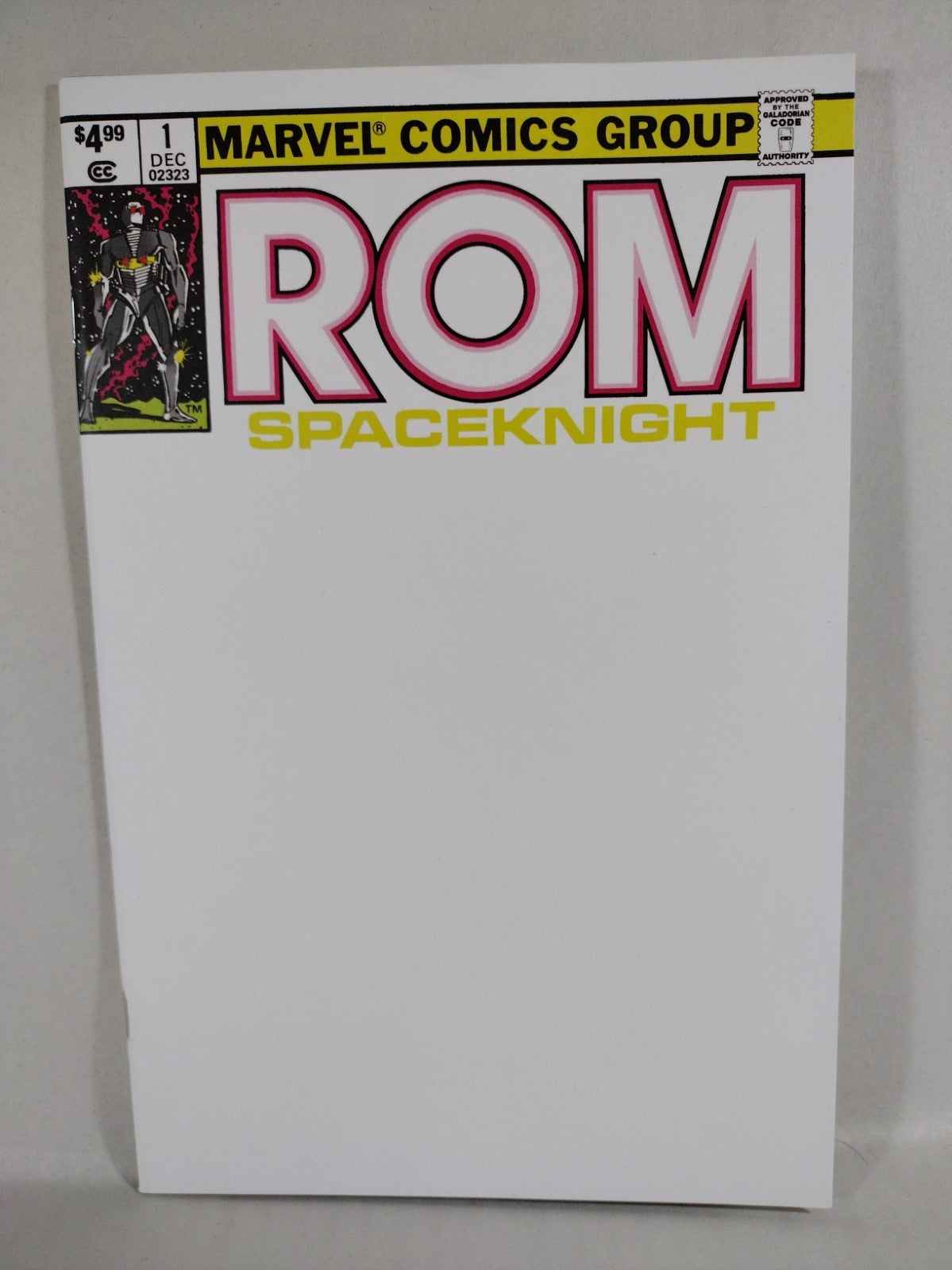 Rom #1 (2023) Marvel Comic Facsimile Edition Blank Sketch Variant Cover NM