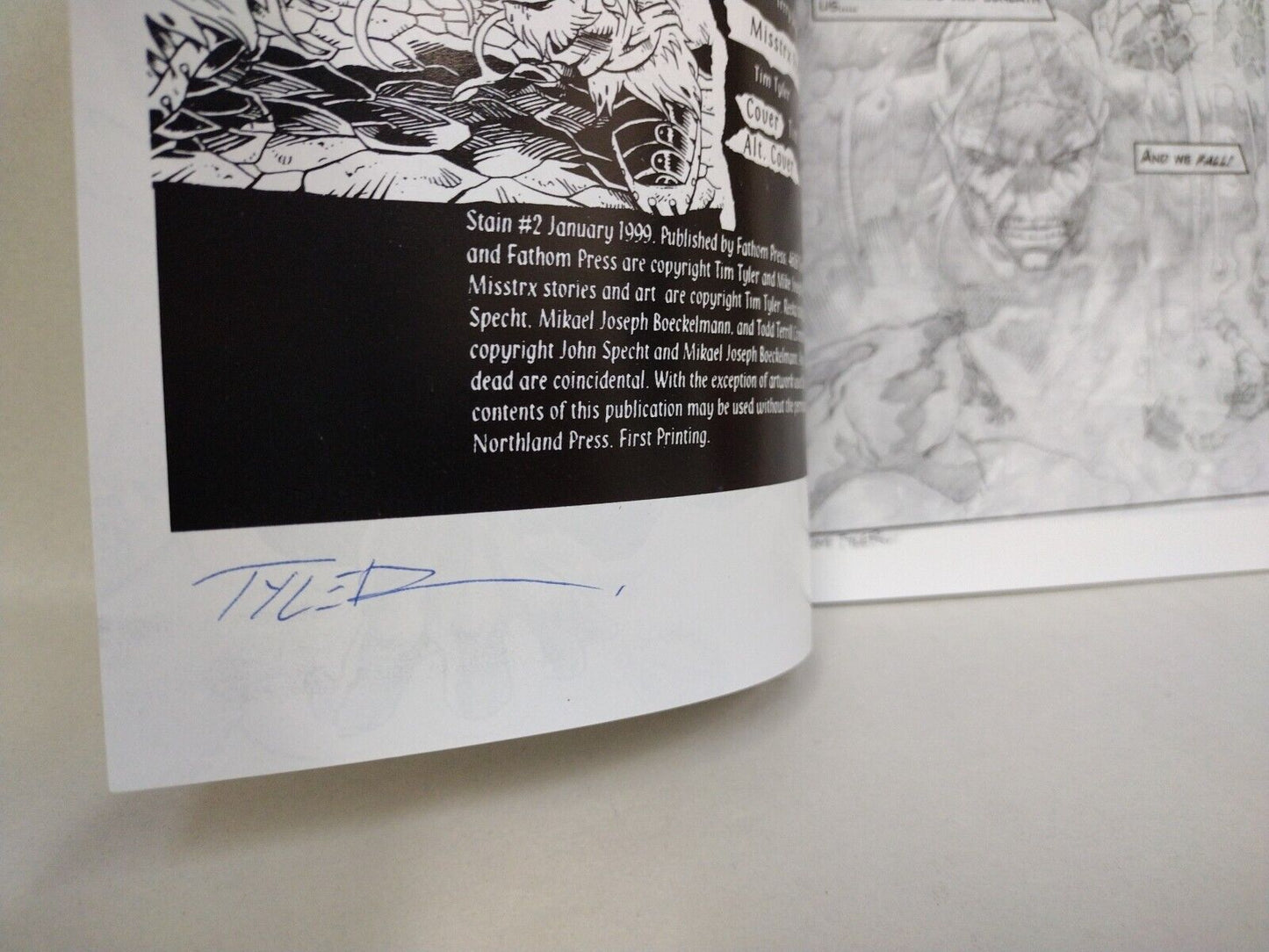 Stain (1998) Fathom Press Signed Limited Edition Comic Lot Set #1 2 0 Tim Tyler 