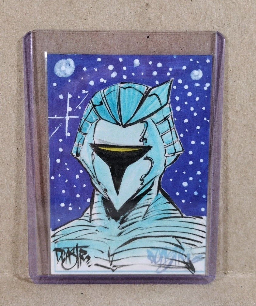 Dave Castr Crusin (2025) OAC Sketch Card W Original Silverhawks Quicksilver Art