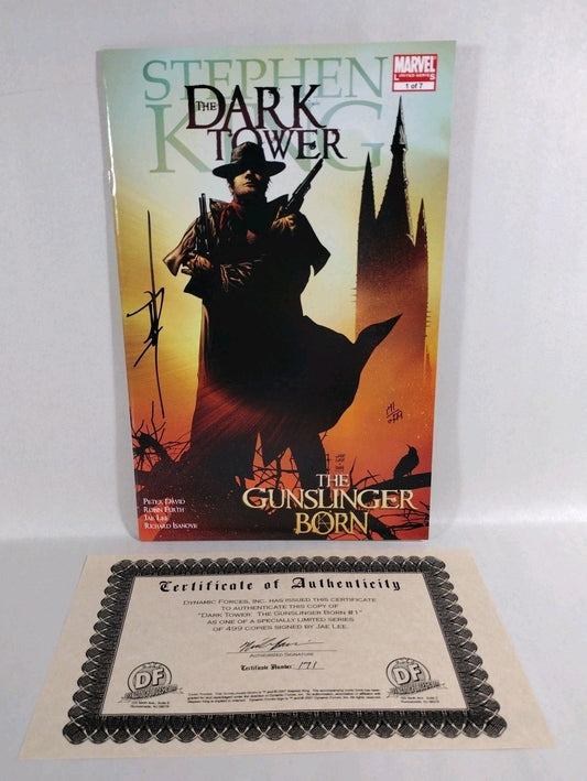 Dark Tower Gunslinger Born #1 (2007) Marvel Comic Signed Jae Lee DF COA 171/499