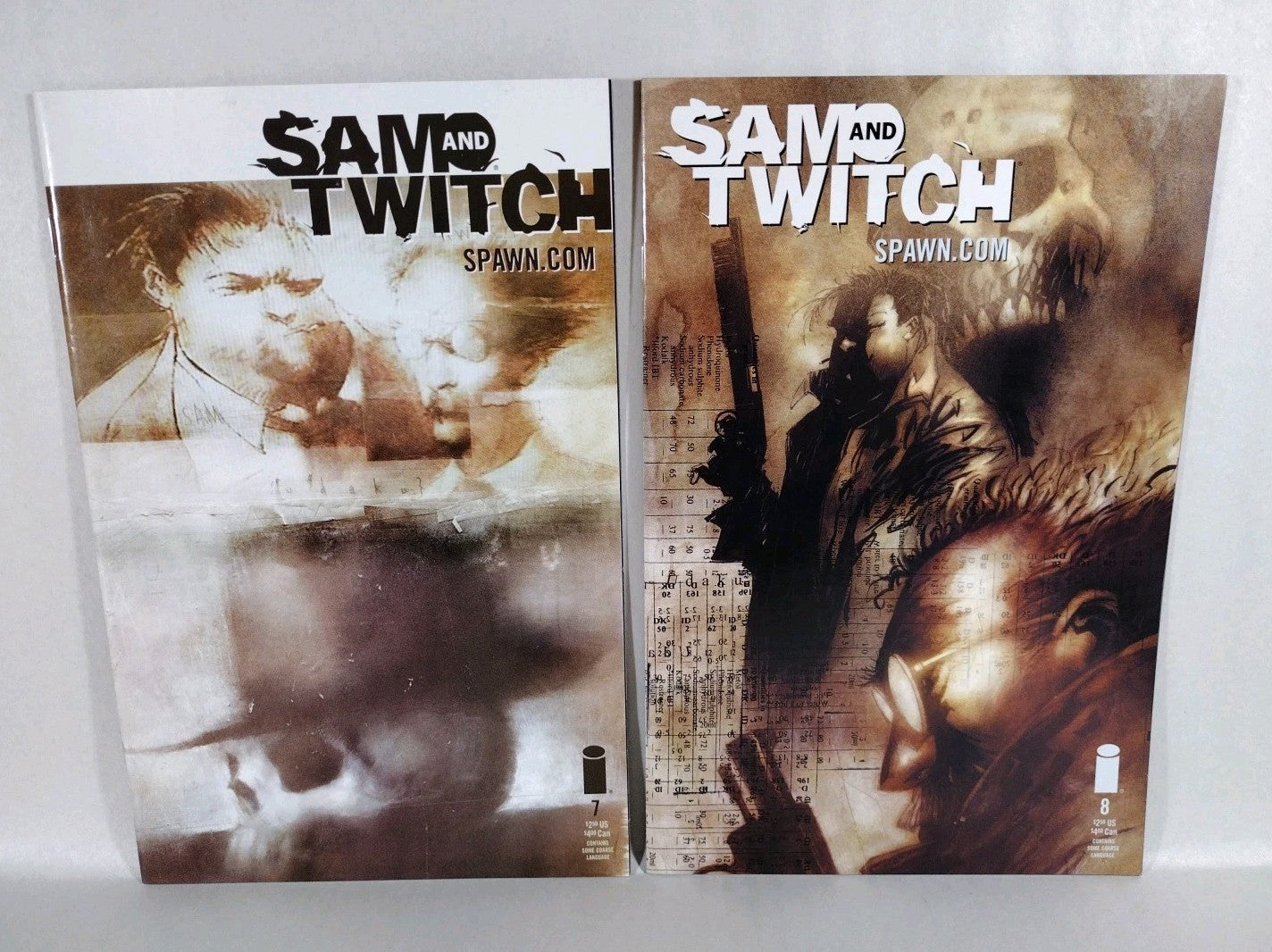 Sam And Twitch (1999) Image Comic Lot Set #1 2 3 4 5 6 7 8 Spawn Universe VF-NM