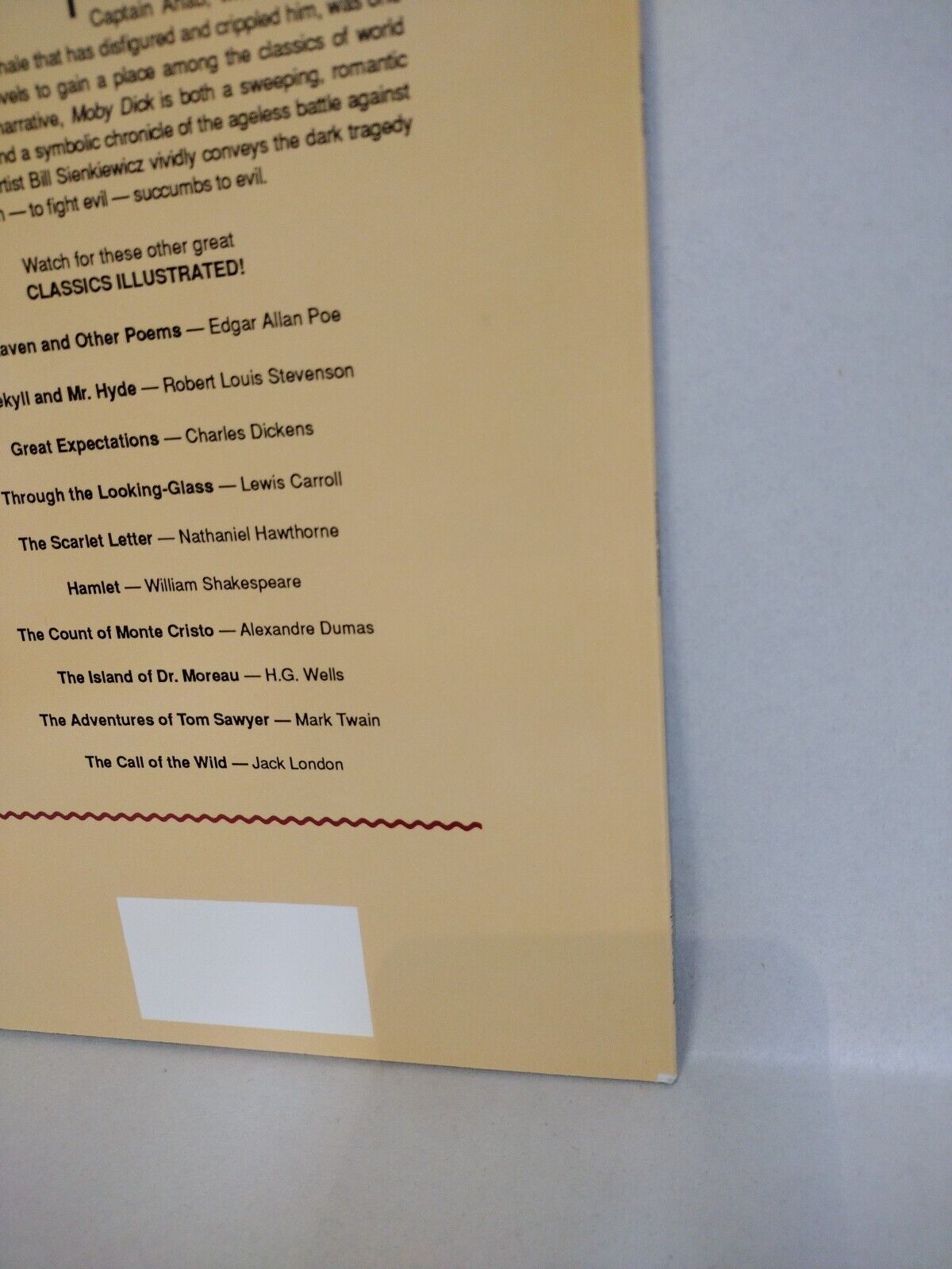 Classics Illustrated #4 (1990) Moby Dick Bill Sienkiwicz Herman Melville Comic