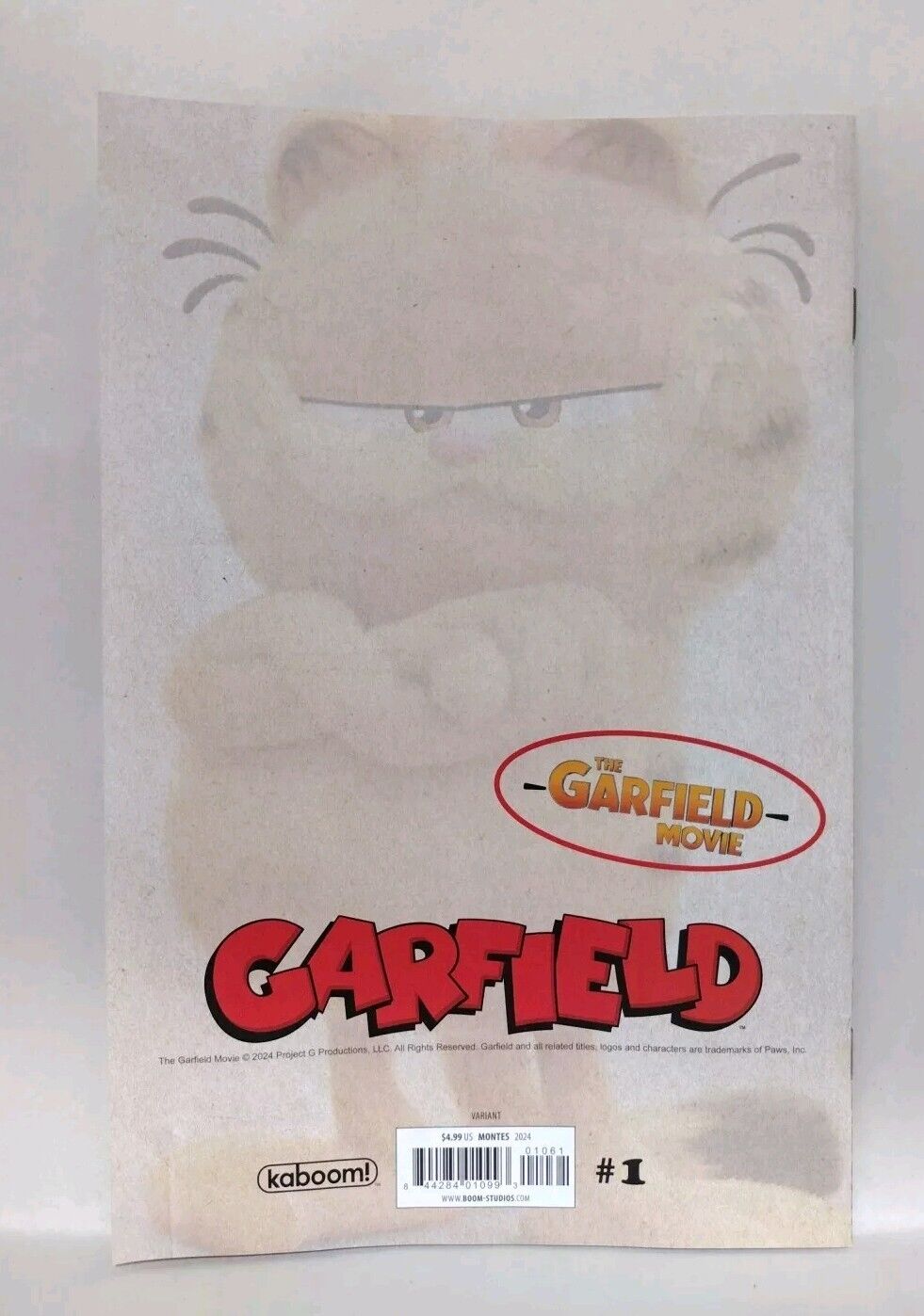 Garfield #1 (2024) Boom Studios Comic 1:20 Goni Montes Virgin Variant Cover NM