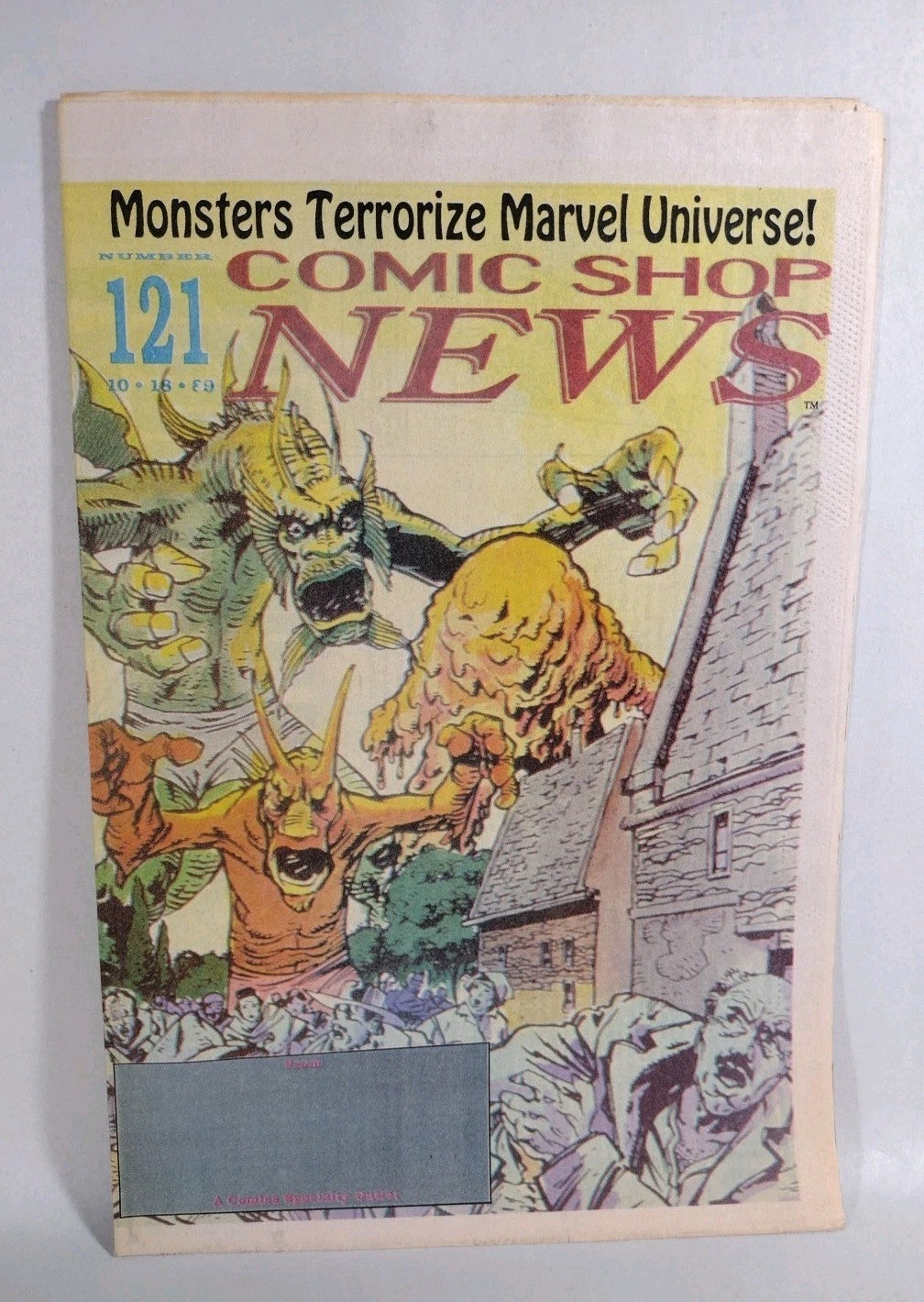 Comic Shop News #121 (1989) Oct 18 Newsletter Marvel Monsters Cover Erik Larsen