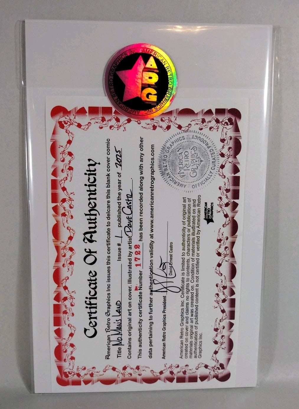 No Man's Land #1 (2025) Image Sketch Cover Comic W Original Dave Castr Art