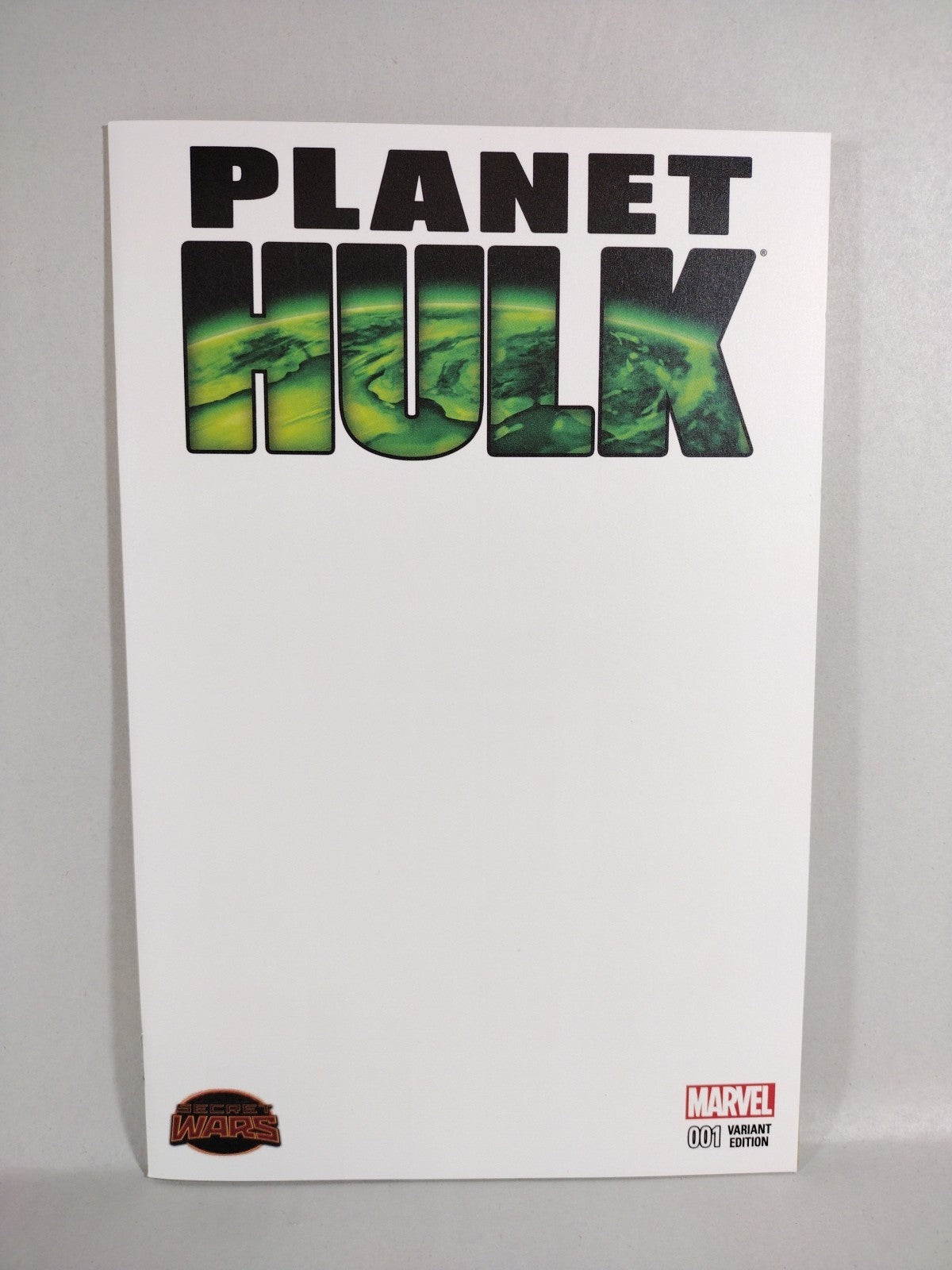 Planet Hulk #1 (2015) Marvel Comic Blank Sketch Variant Cover NM