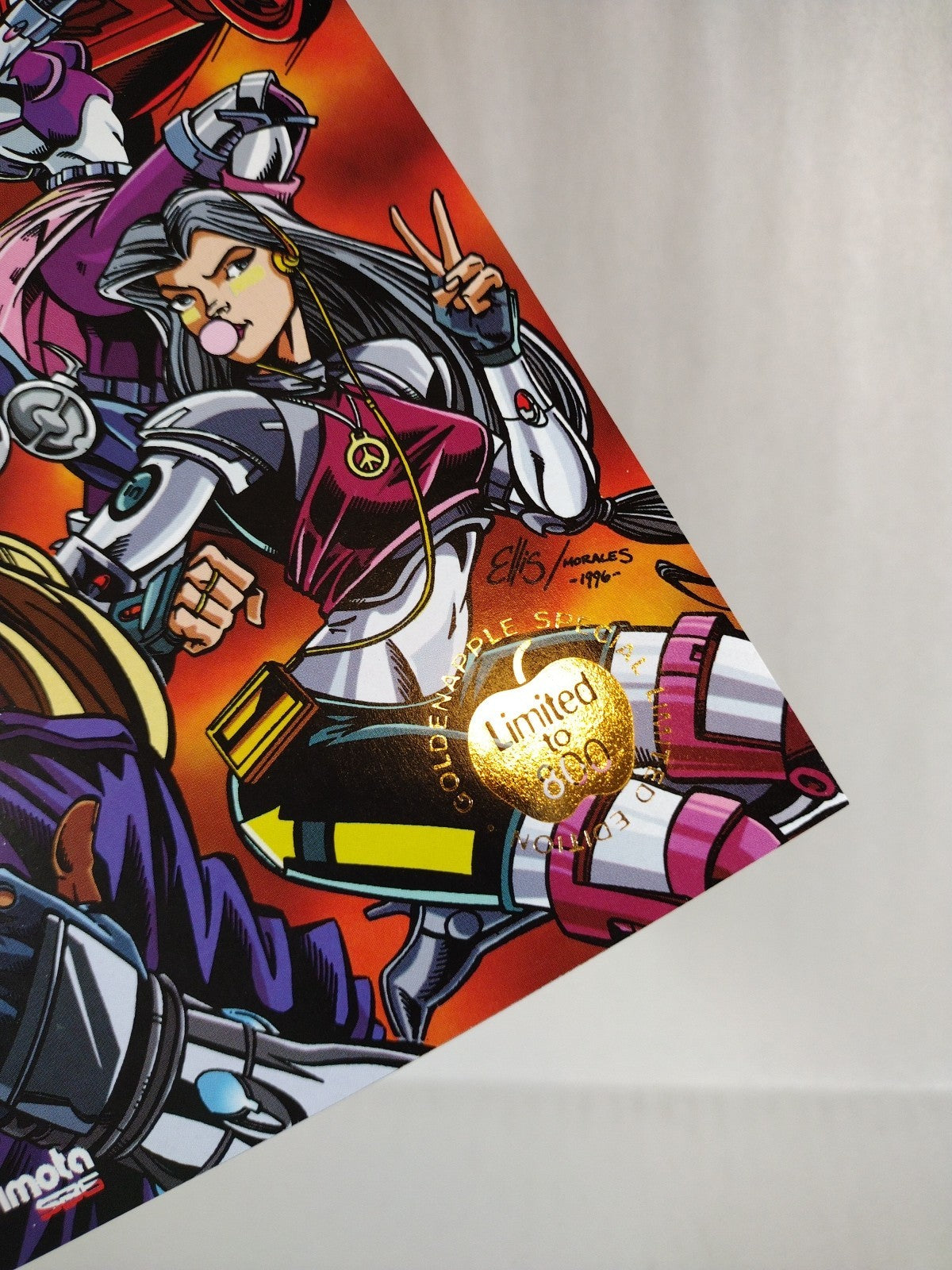 Atomik Angels #1 (1996) Crusade Comic Golden Apple Variant Signed Tucci W COA