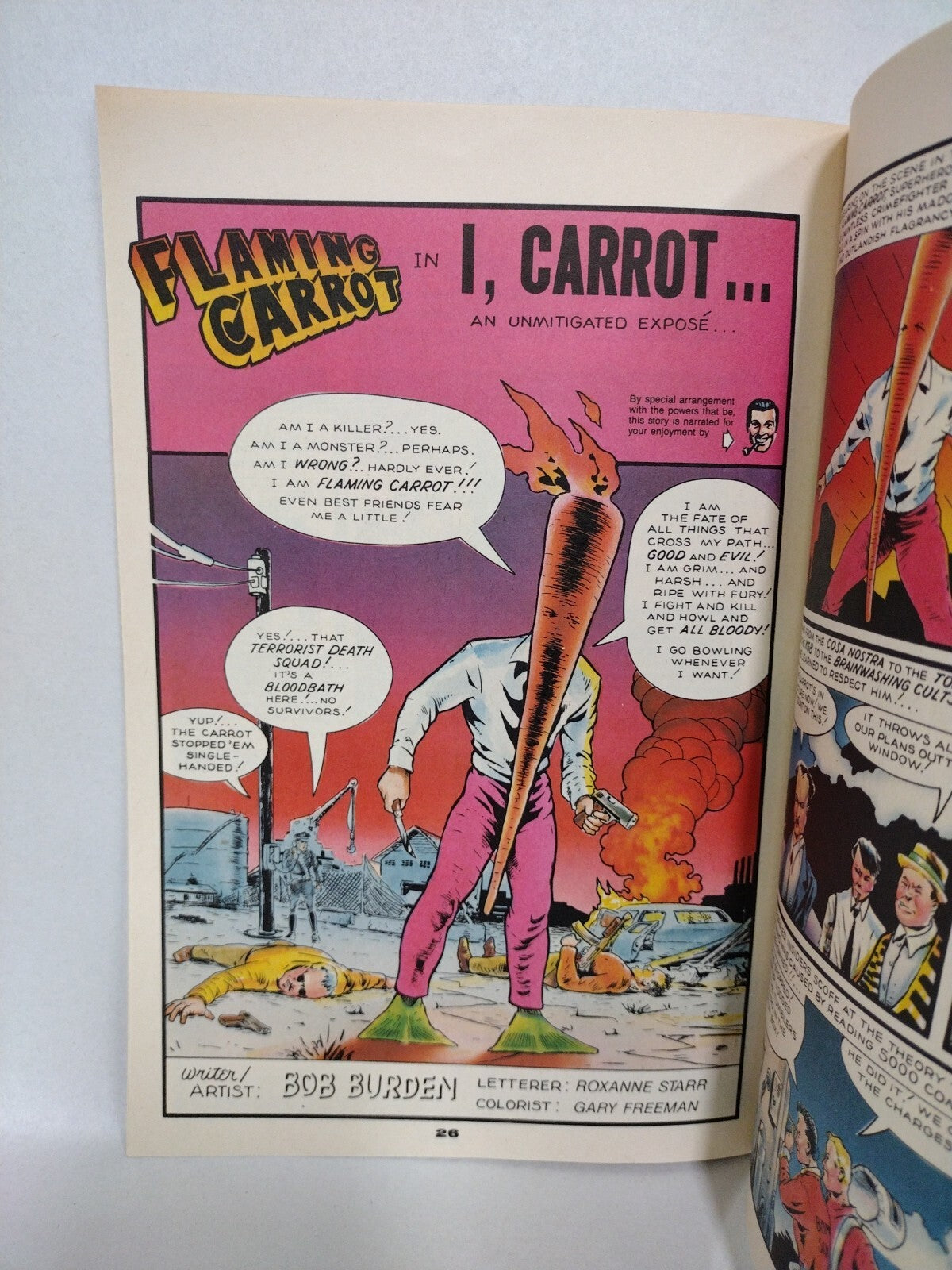 Anything Goes 1 (1986) Comic Journal Bob Burden Flaming Carrot Michael T Gilbert