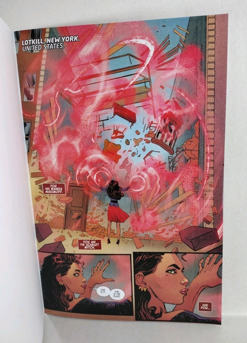 Scarlet Witch #1 (2023) Blank Red Cover Marvel Comic w Original DCastr Art