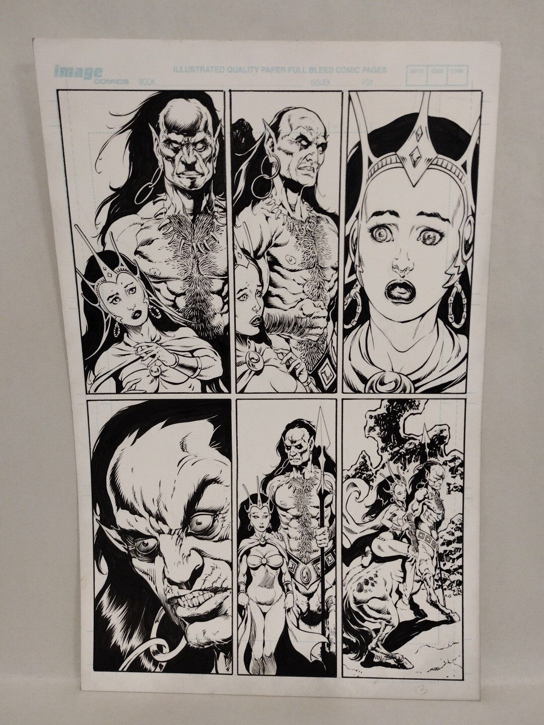 Moon Maid (2009) Image Comic Art board Original Tim Vigil Art Page 13