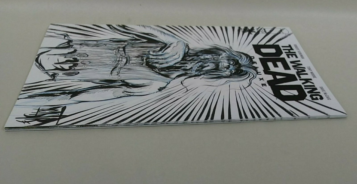 Walking Death Deluxe #1 Sketch Cover Variant Comic W Original DCastr Art ARG 