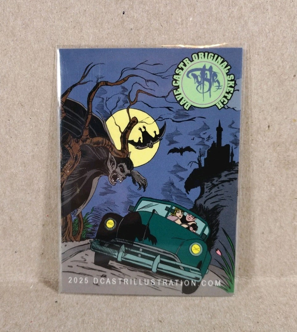 Dave Castr Crusin (2025) OAC Sketch Card W Original Marvel Colossus Art 