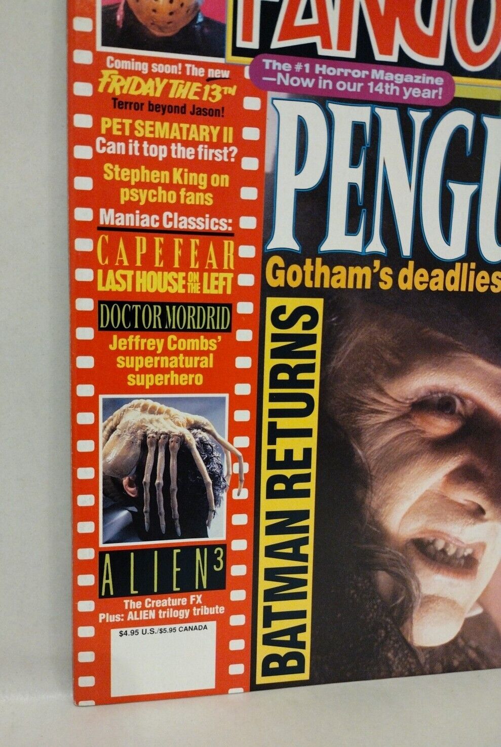 FANGORIA Magazine #114 (1992) Friday The 13th Cape Fear Batman Pet Cemetery II