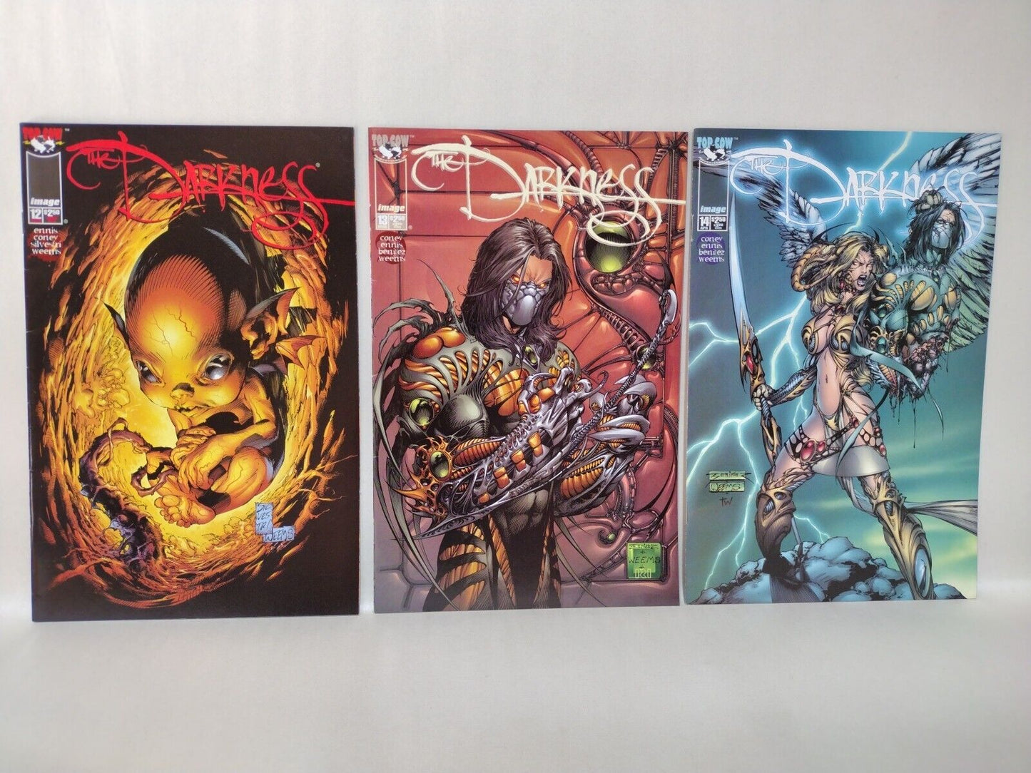 Darkness (1996) Image Comic Lot Set #1-14 Wizard 1/2 #0/Witchblade #10 1st App