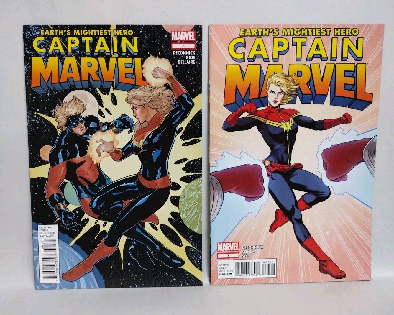 Captain Marvel (2012) Comic Lot Set #2 3 4 6 7 8 Deconick Dexter Soy NM