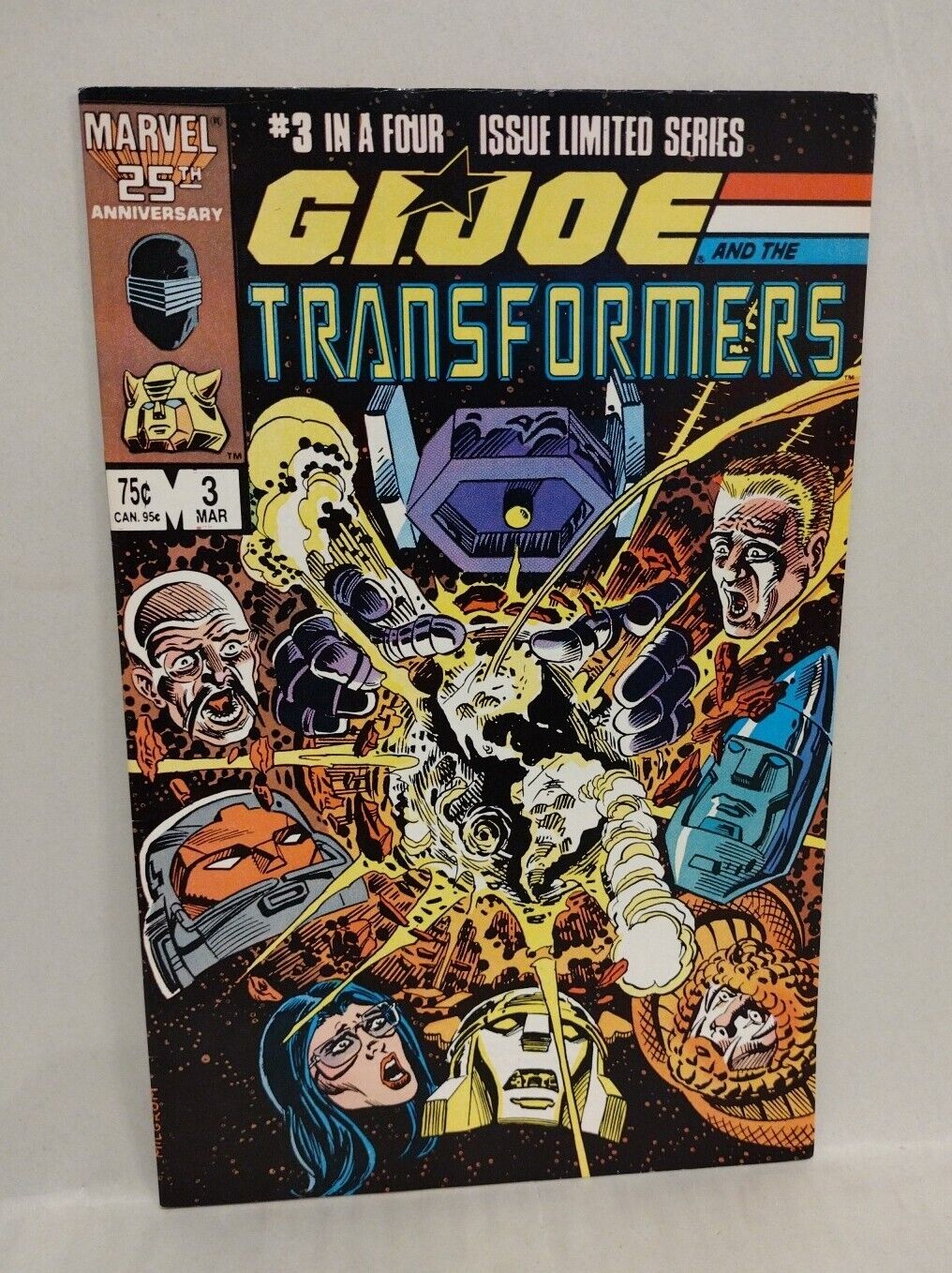 GI Joe Transformers (1987) Marvel Comic Mini-series Lot Set #1 2 3 Herb Trimpe 