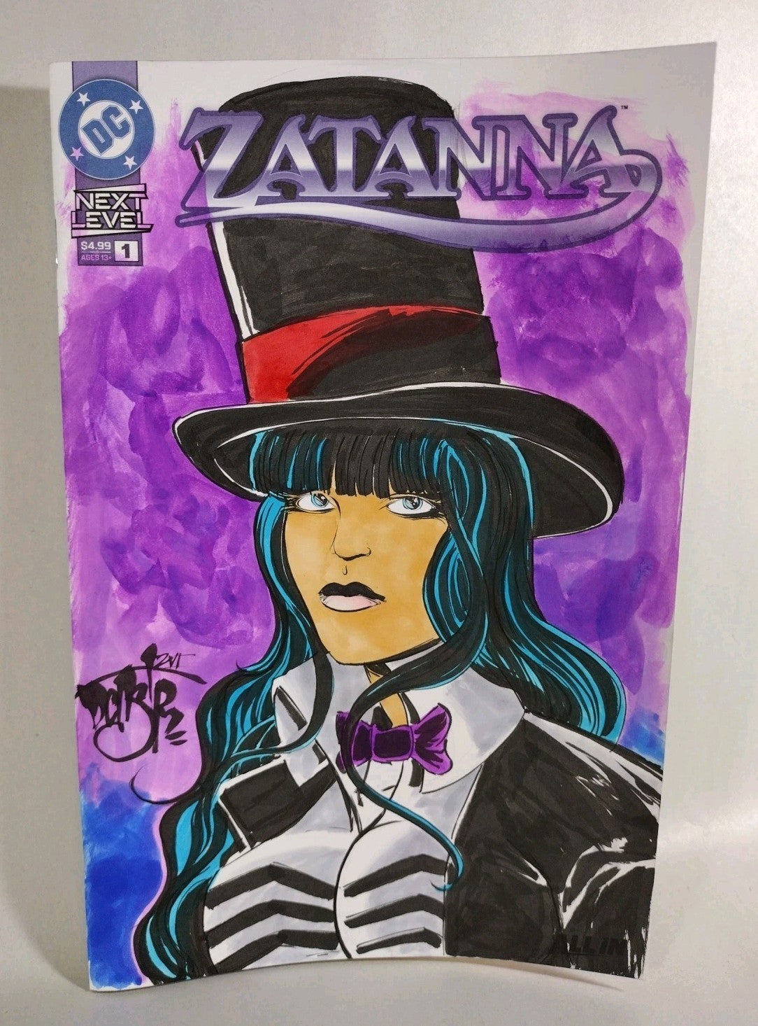 Zatanna #1 (2026) DC Comic Sketch Cover Variant W Original Dave Castr Art