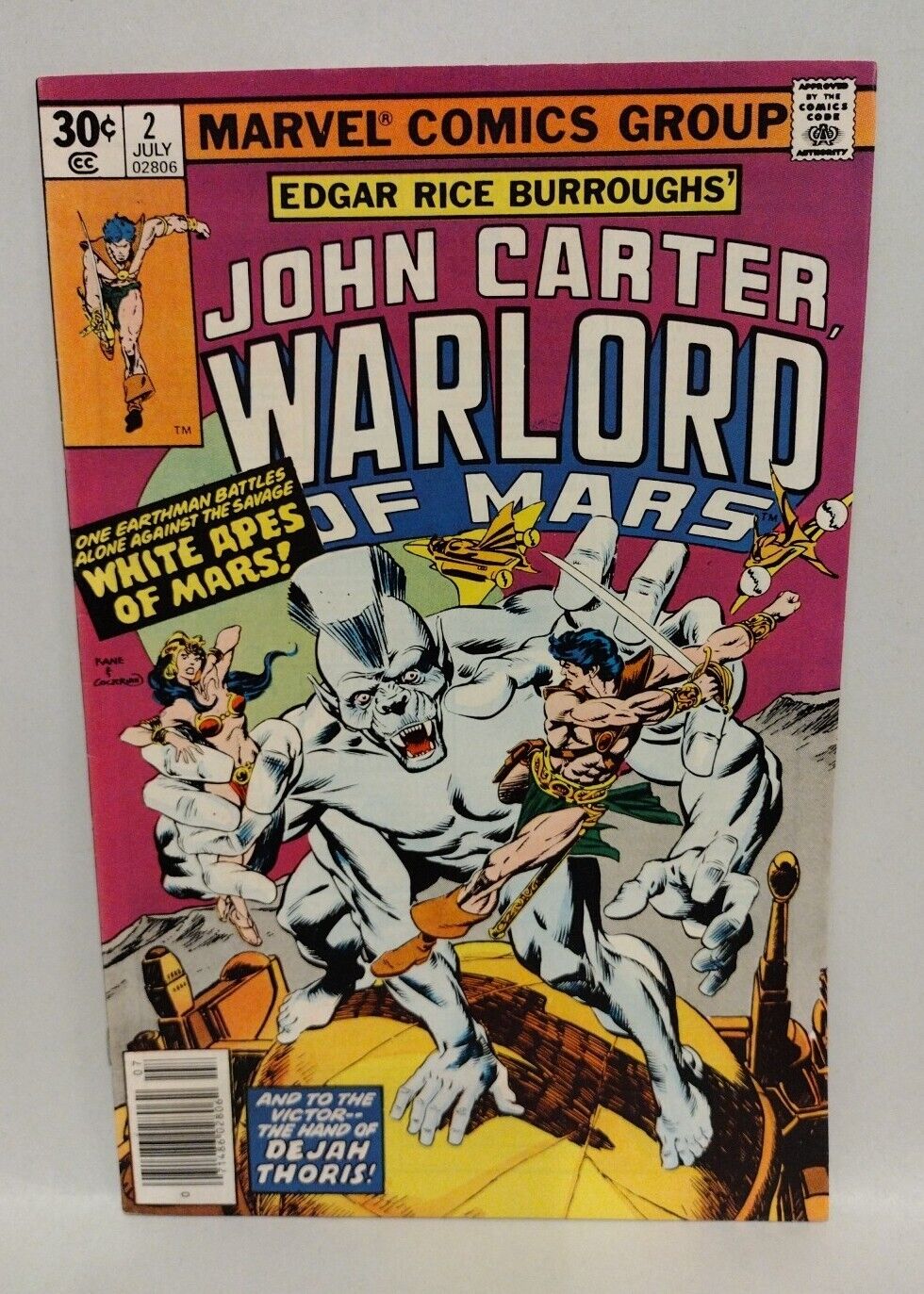 John Carter Warlord Of Mars (1977) Marvel Comic Lot #1 2 3