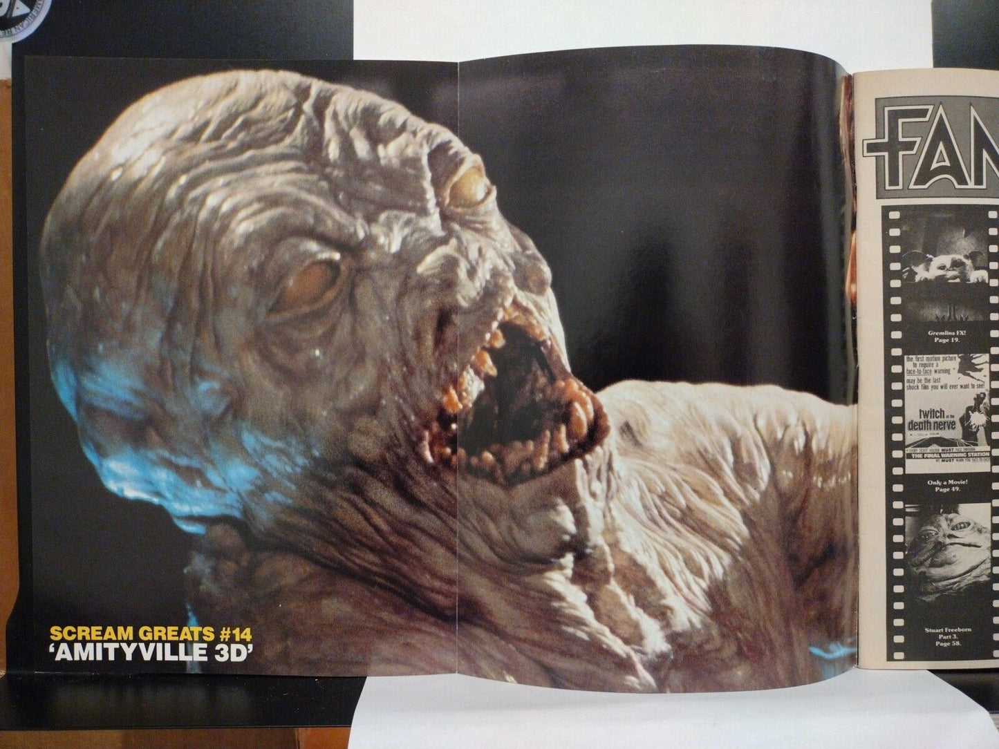 Fangoria Magazine 39 (1984) Starlog Dreamscape Amityville Gremlins Splatter Bowl