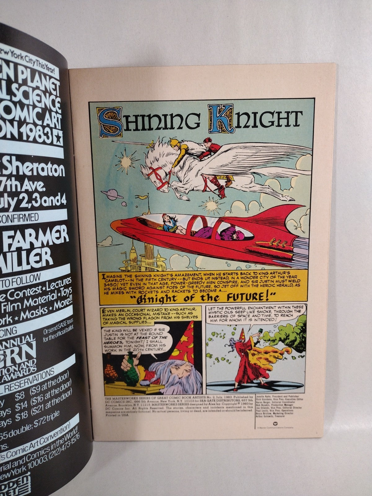 Frank Frazetta (1983) DC Comic Lot Set Shining Knight VF-NM