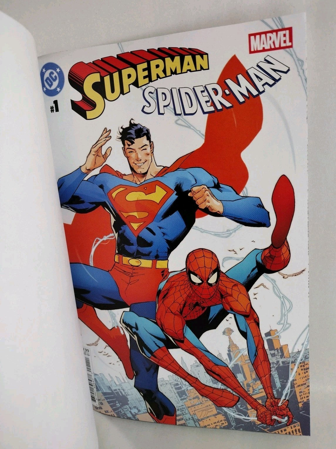 Superman Spiderman #1 (2026) DC Blank Sketch Cover Variant W Original DCastr Art