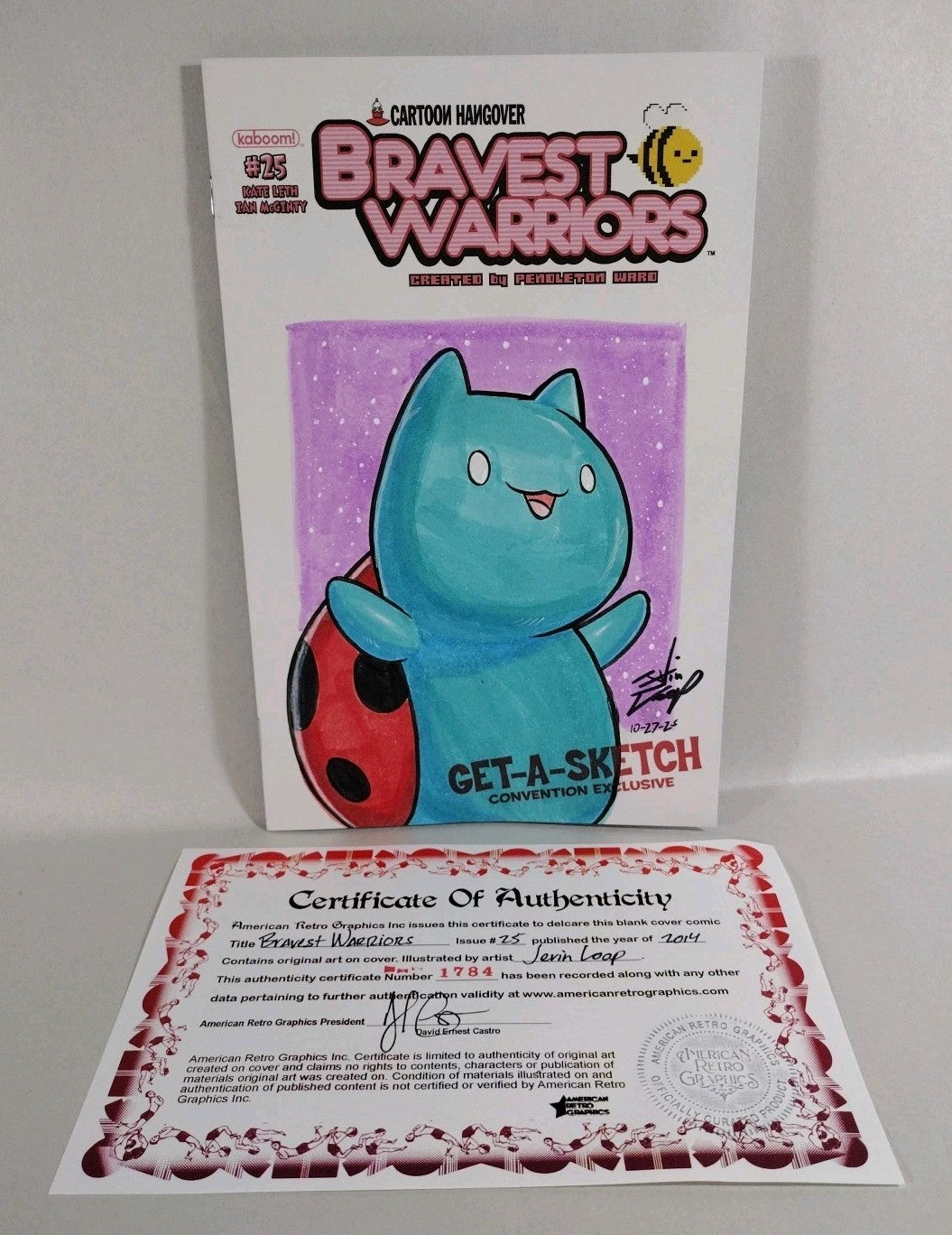 Bravest Warriors #25 (2014) Boom Comic Sketch Cover W Original Jevin Loop Art