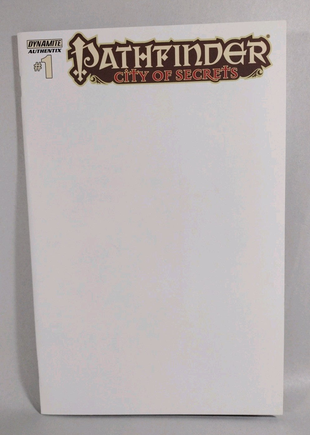 Pathfinder City Of Secrets #1 (2014) Dynamite Comic Blank Sketch Variant NM