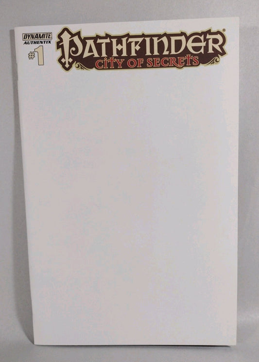 Pathfinder City Of Secrets #1 (2014) Dynamite Comic Blank Sketch Variant NM