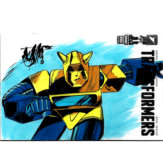 Transformers 1 (2023) Image Comic Sketch Variant Cover W Original BUMBLEBEE Art