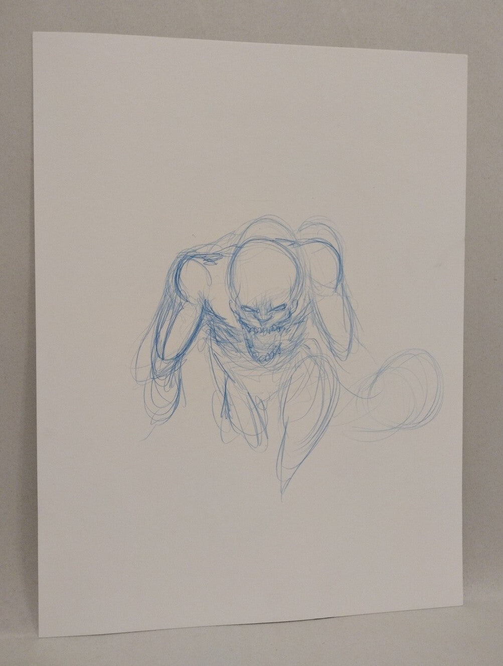 Midnight Oil Face Original 9 X 12 Dave Castr Inked Comic Art W ARG COA 105