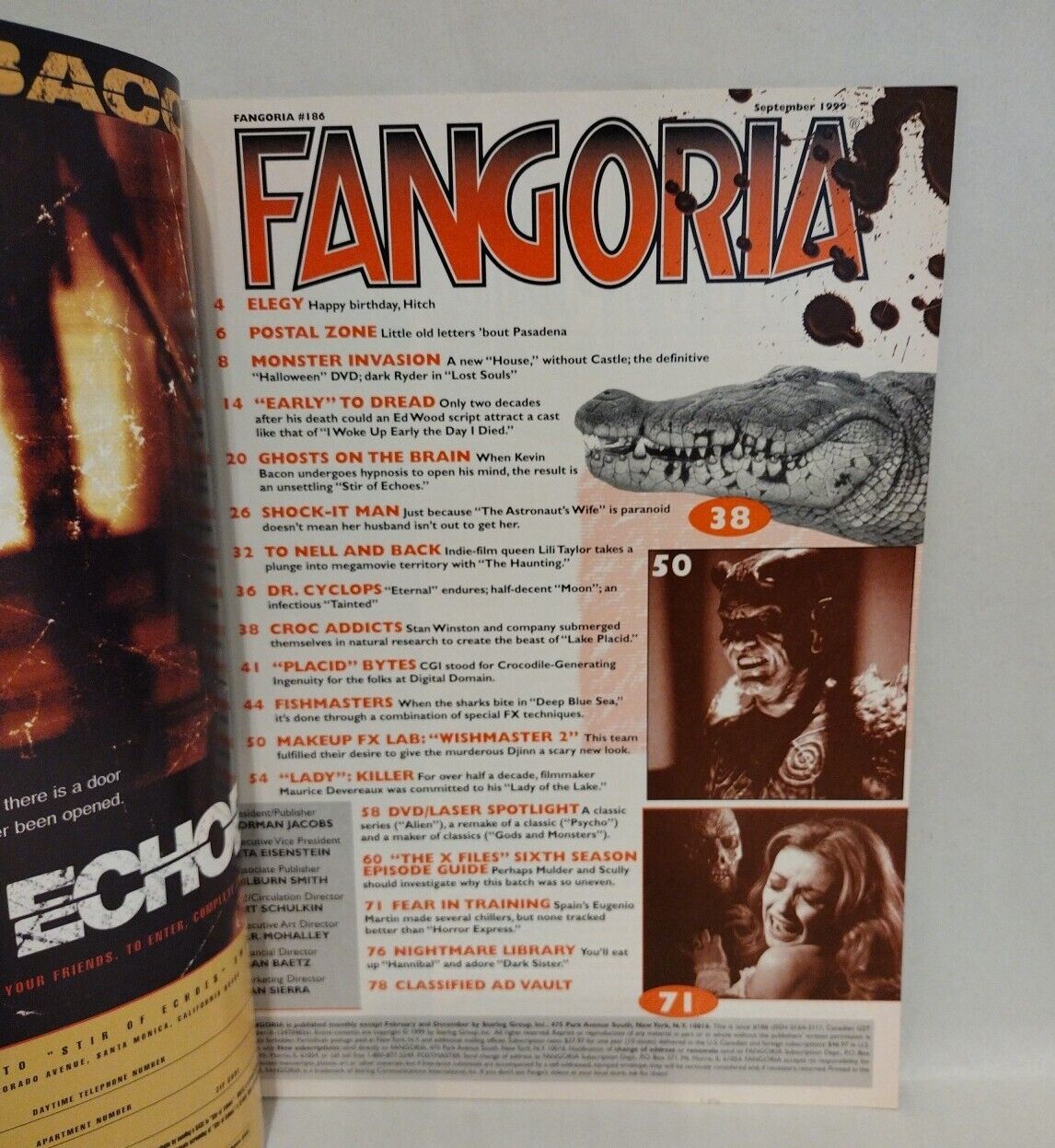 Fangoria Magazine #186 (1999) Richard Matheson Stir Of Echoes Lady Of The Lake