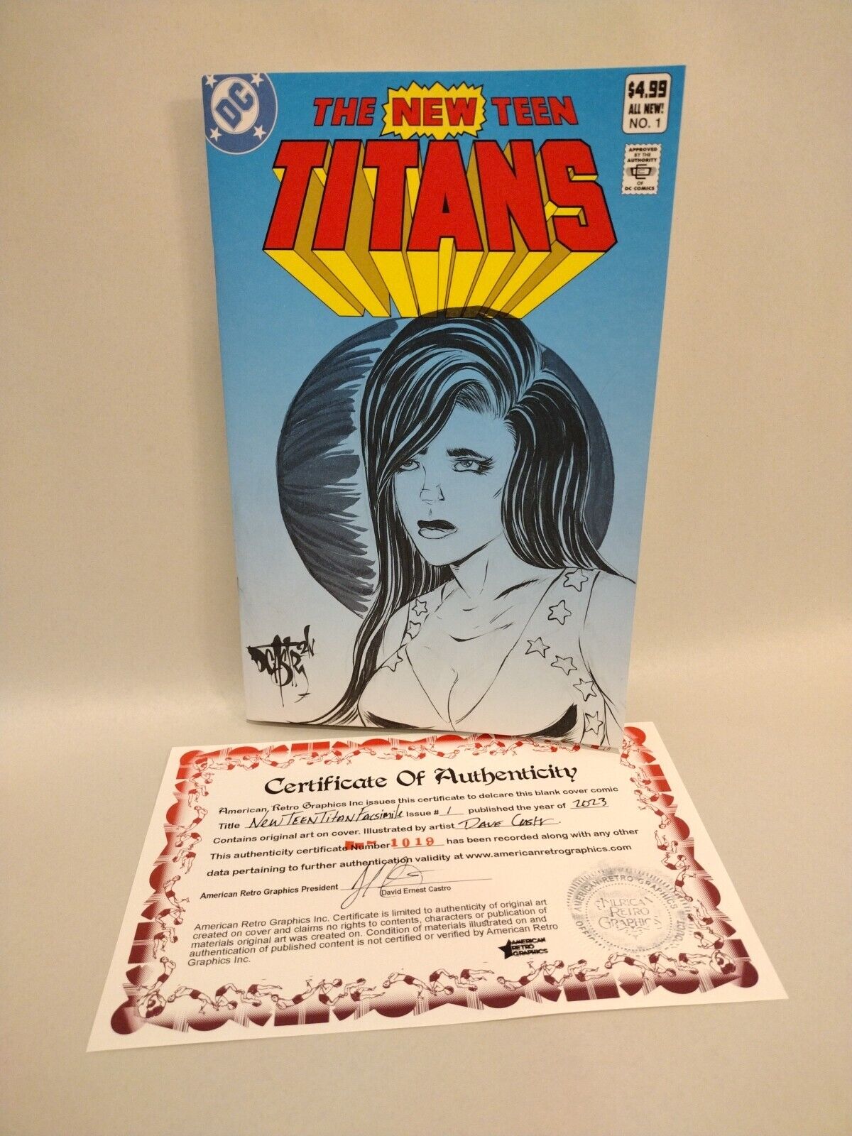 NEW TEEN TITANS #1 (2023) DC Comic Facsimile Ed Sketch Variant W Original Art