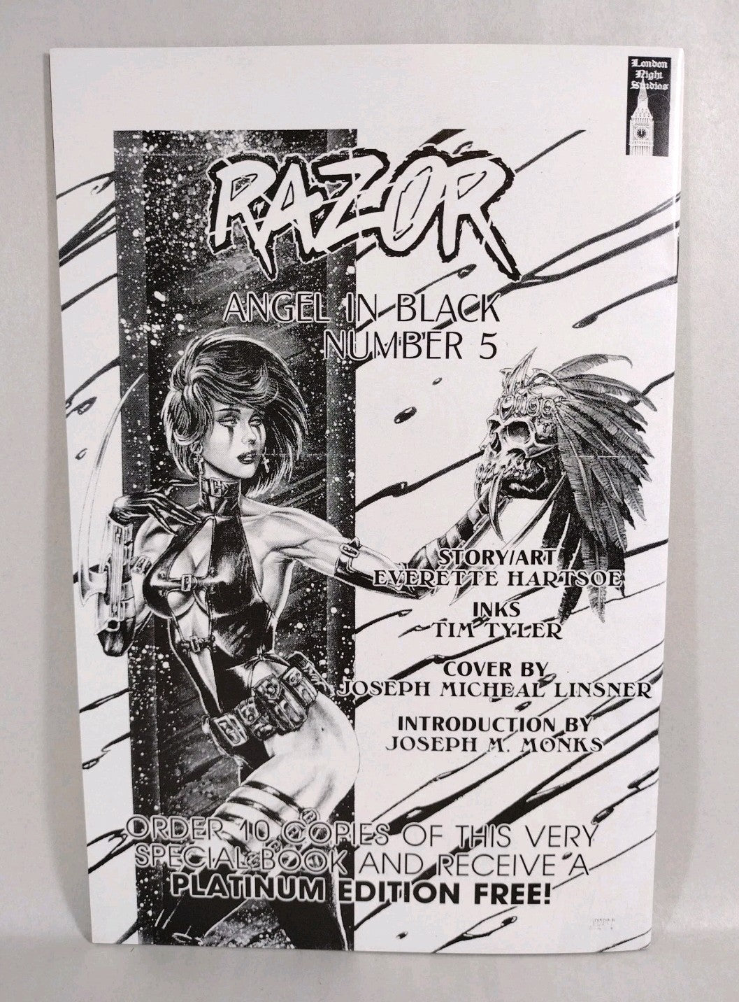 Razor #4 (1992) Fathom Press Tim Vigil Cover Art Everette Hartsoe VF