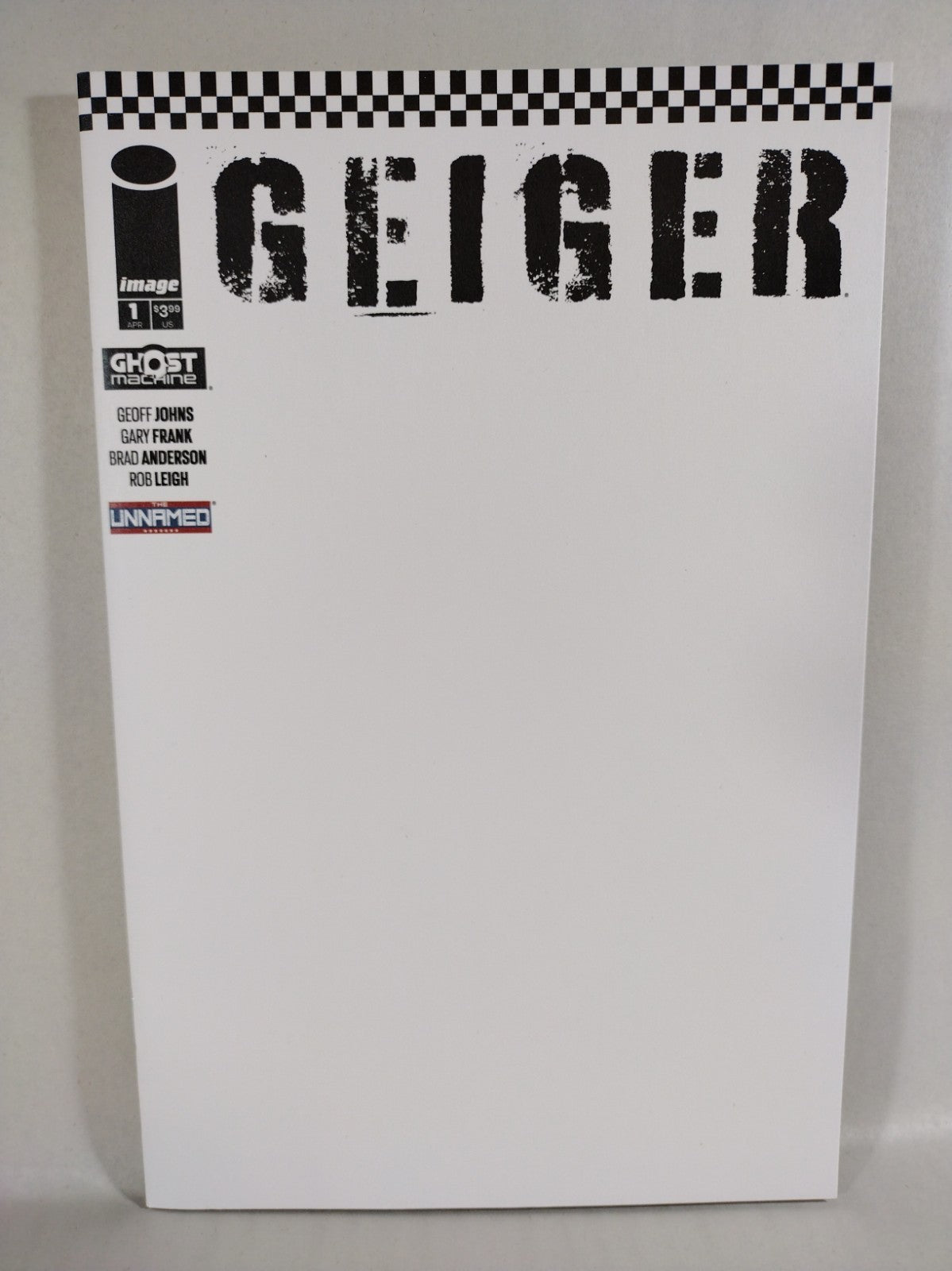 Geiger #1 (2024) Ghost Machine Image Comic Blank Sketch Variant Cover Comic NM