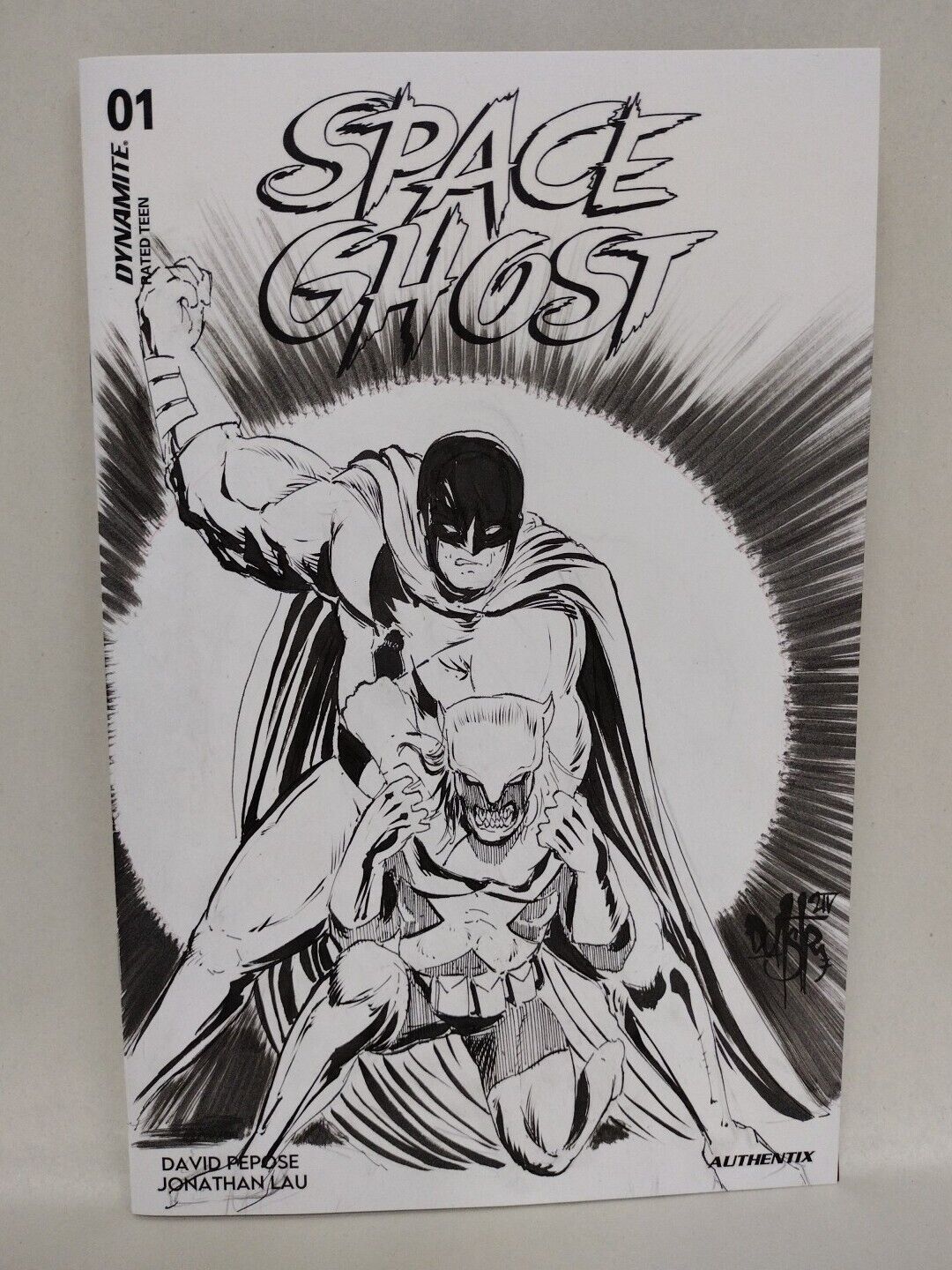 Space Ghost #1 (2024) Dynamite Comic Sketch Var Cover W Original Dave Castr Art