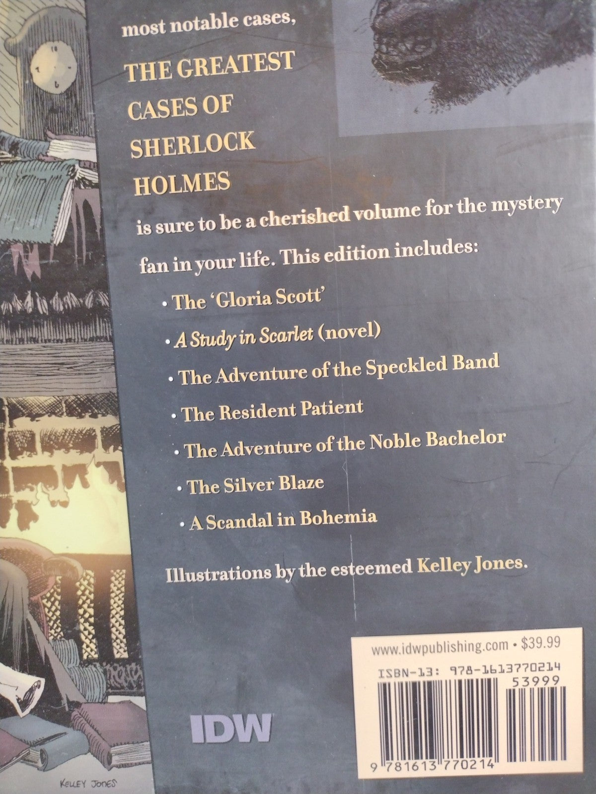 Sherlock Holmes The Greatest Cases Vol 1 (2011)  IDW HC Kelly Jones Art 