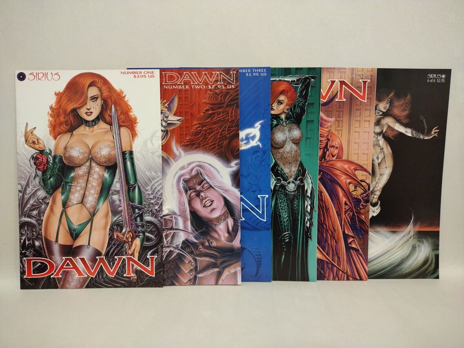 Dawn Lucifer's Halo (1995) Complete Sirius Comic Set #1 2 3 4 5 6 J M Linsner 