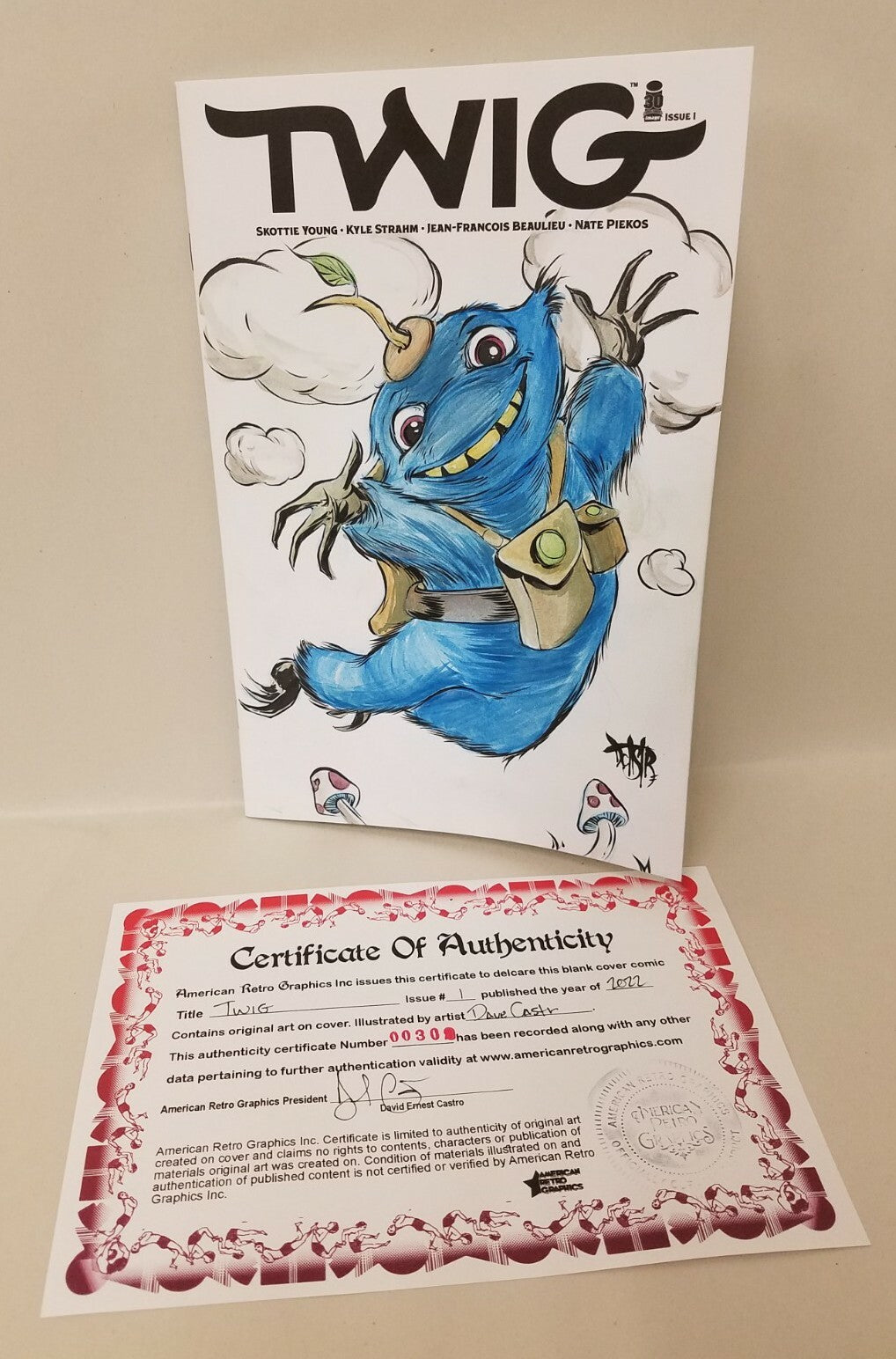 TWIG #1 (2022) Image Comic Sketch Cover Variant W Original DCastr Watercolor Art