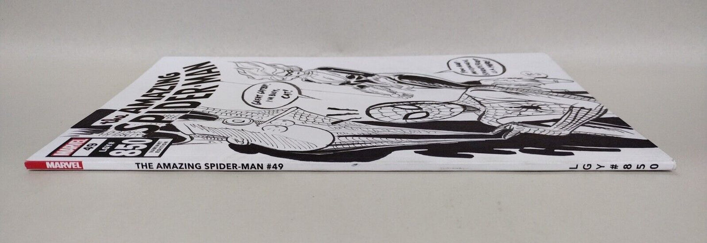 Amazing Spider-Man #49 Sketch Variant Cover Comic W Original Paul Shurar Art